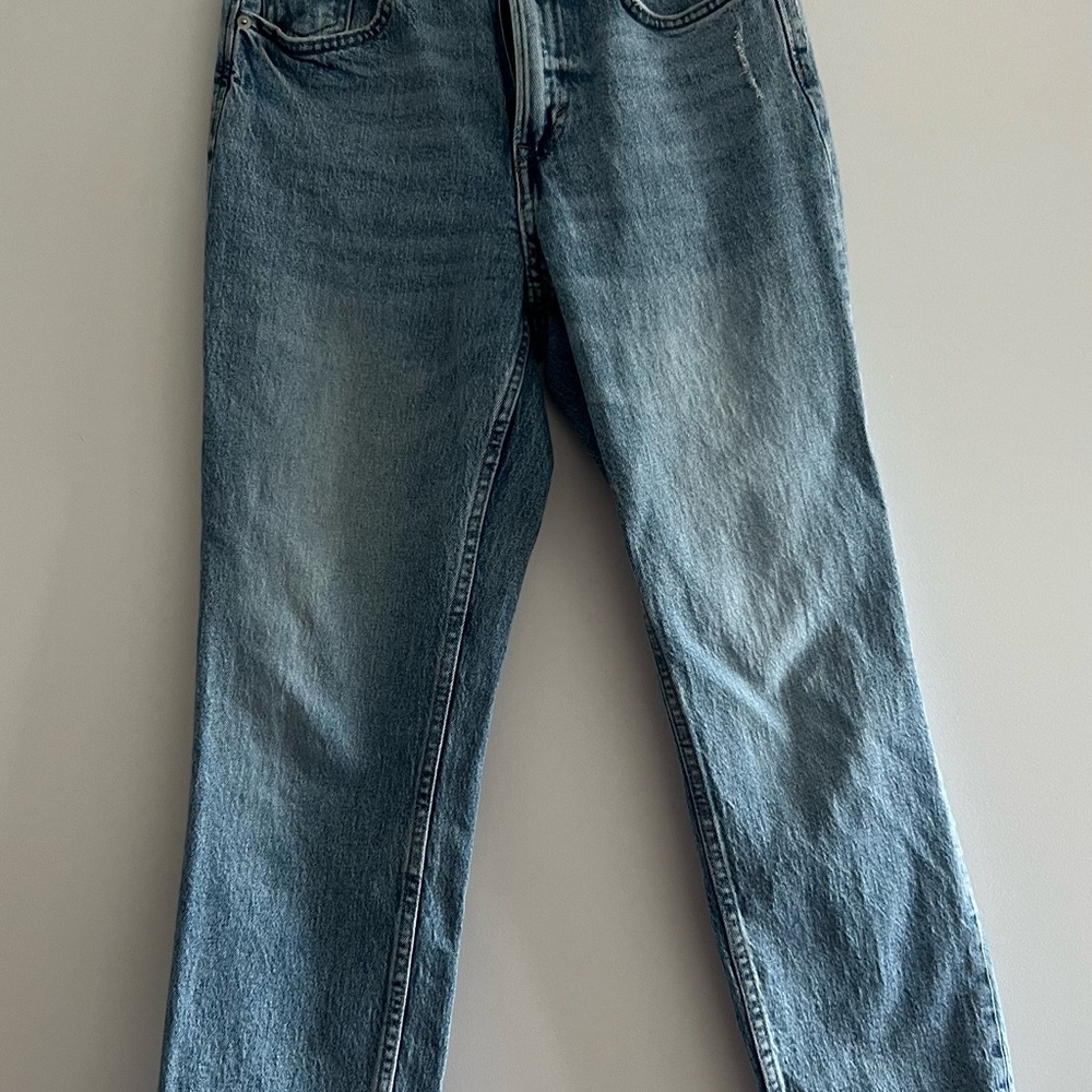 H&M Women’s Slim Straight High Ankle Jeans